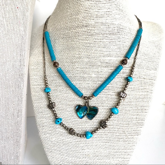 Vintage Southwestern Style Turquoise Jewelry 10 Piece Lot - Picture 3 of 16